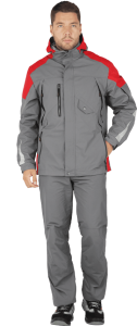 Летняя куртка-штормовка рабочая РЕСПЕКТ  серая мужская
