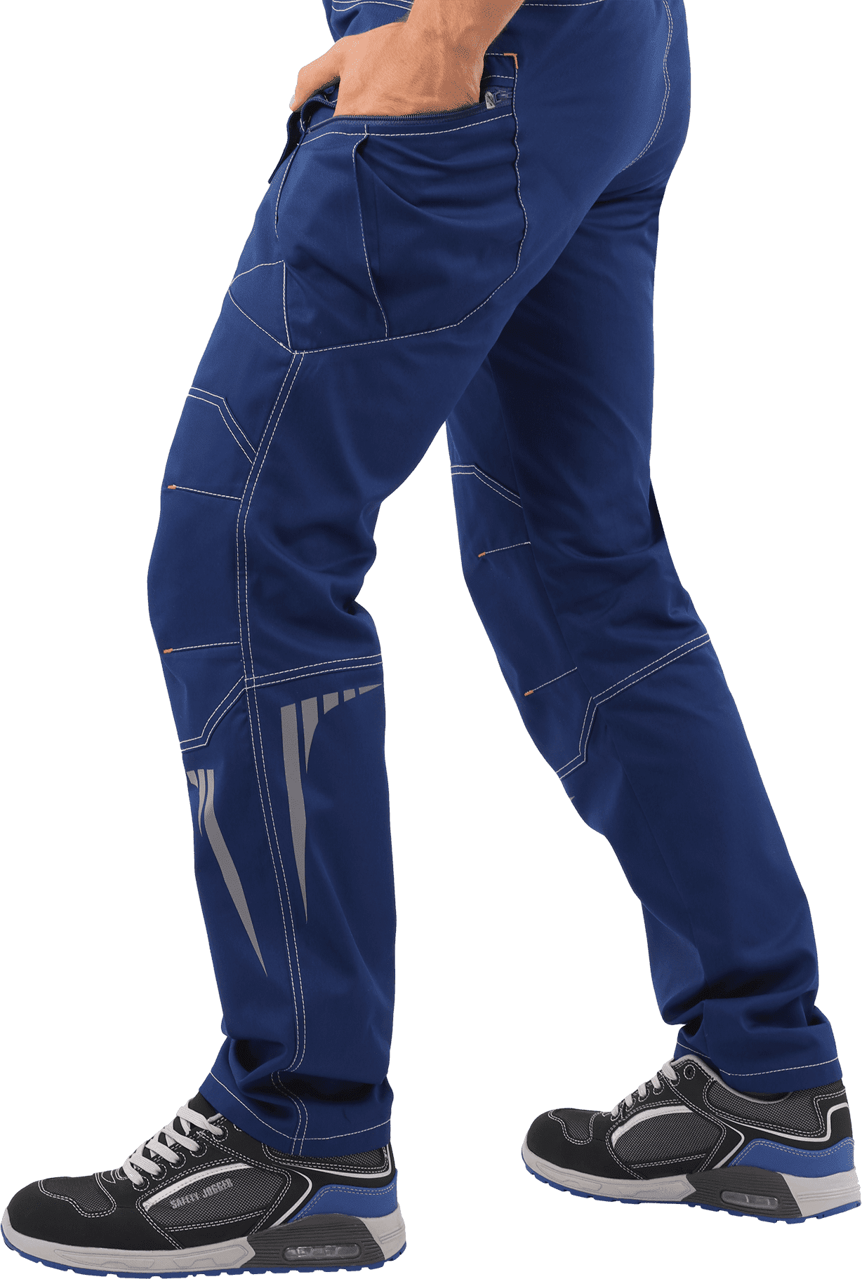 Летние брюки рабочие ПЕРФЕКТ синие мужские