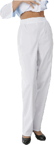 Медицинские женские брюки белые