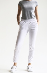 Медицинские брюки женские белые Релакс, "Доктор Стиль"