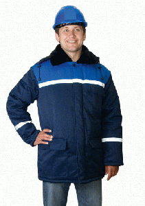 Куртка рабочая МЕТЕЛИЦА т/синий+василек мужская
