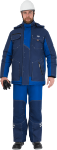 Куртка рабочая ЭДВАНС утеплённая синяя мужская