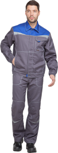 Летний костюм рабочий КАСКАД серый мужской
