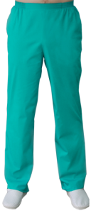 Медицинские брюки мужские на резинке (зеленый), "Доктор Стиль"