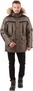 Куртка рабочая ДИКСОН утеплённая коричневая мужская