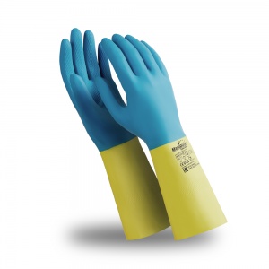 Перчатки СОЮЗ (LN-F-05) сине-желтые