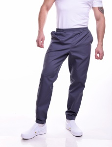 Медицинские брюки мужские т/серые «Релакс М», "Доктор Стиль"