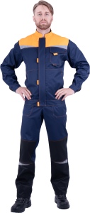 Летний костюм рабочий КМ-10 ЛЮКС т.синий мужской