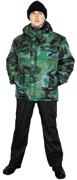 Куртка утепленная "Буран" КМФ для охранника