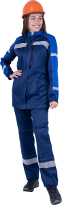 Летний костюм рабочий РОУД синий-василек женский