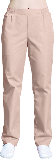 Медицинские брюки женские на резинке (крем), "Доктор Стиль"
