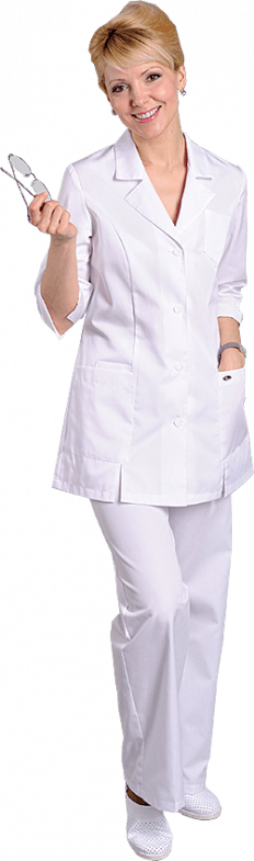 Медицинская блуза белая женская ЕВА, "Доктор Стиль"