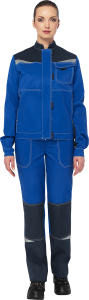Летний костюм рабочий КМ-10 ЛЮКС синий женский