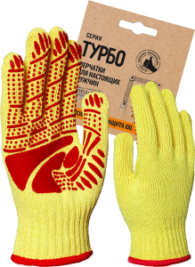 Перчатки х/б с ПВХ ТУРБО