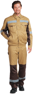 Летний костюм рабочий Бархан-1 бежевый мужской