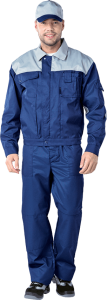 Летний костюм рабочий ТЕХНИК синий мужской