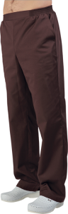 Медицинские брюки мужские на резинке (шоколад), "Доктор Стиль"