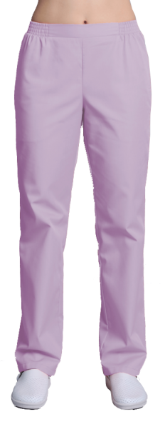 Медицинские брюки женские на резинке (лаванда)