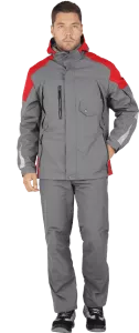 Летняя куртка-штормовка рабочая РЕСПЕКТ  серая мужская