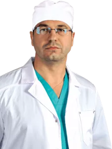 Медицинский колпак мужской Хэппи (белый) Лайт, "Доктор Стиль"