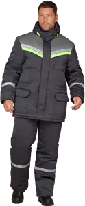 Куртка рабочая ВЬЮГА утепленная мужская серый
