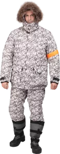 Зимний мужской костюм для охоты ОРОКТОЙ утеплённый, "Sobol" бежево-коричневый