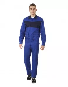 Летний костюм рабочий "Специалист-1" (куртка + брюки) синий мужской
