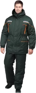 Куртка рабочая ЛАНДШАФТ утеплённая зеленая мужская