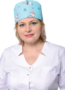 Колпак медицинский женский (цвет с рисунком фон бирюза)
