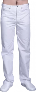 Медицинские брюки мужские (белый), "Доктор Стиль"