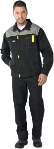 Летняя куртка рабочая ТУРБО черная мужская